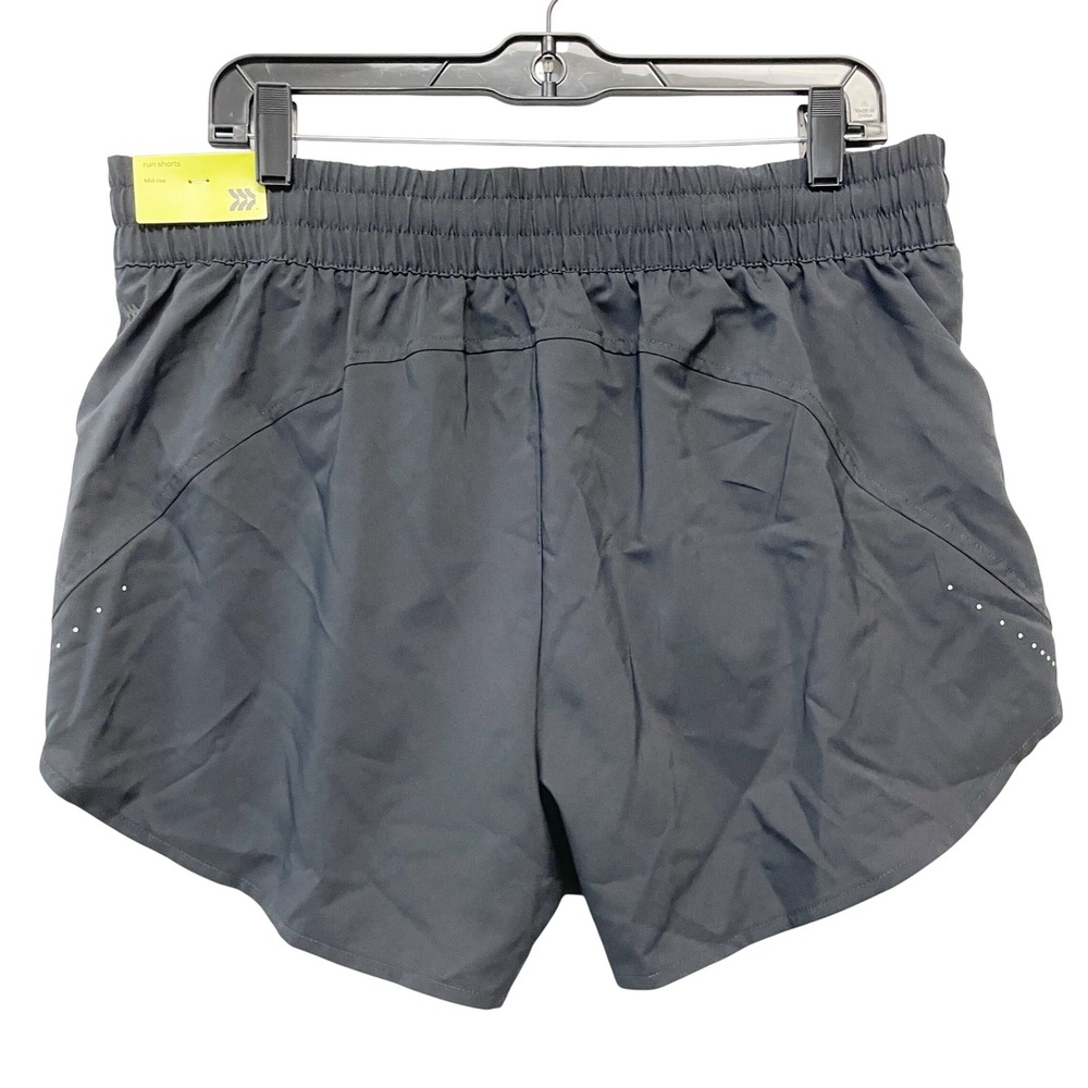 All in Motion Women's Black Elastic Waist Mid Rise Run Shorts Size Large - Picture 3 of 5
